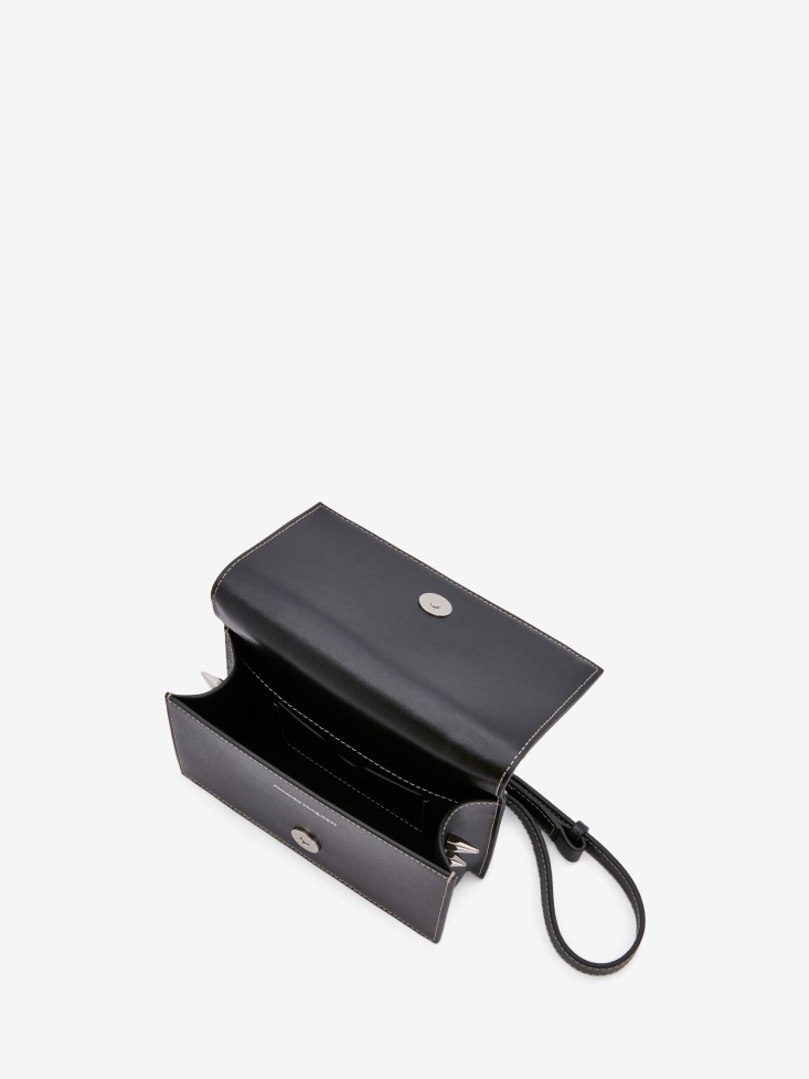 Fashion Alexander McQueen in Black Women's Mini Jewelled Satchel
