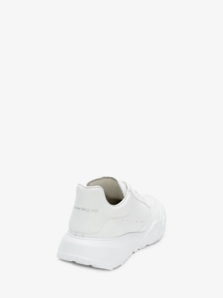 Fashion Alexander McQueen Men's Court Trainer White