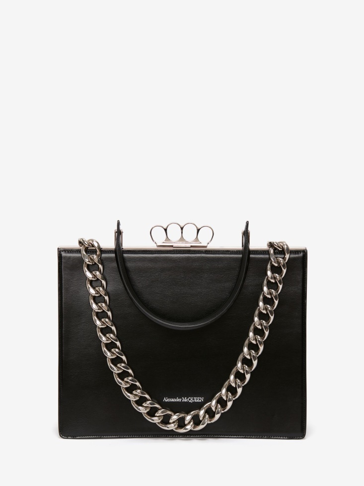 Black Fashion Alexander McQueen Women's The Four Ring Frame