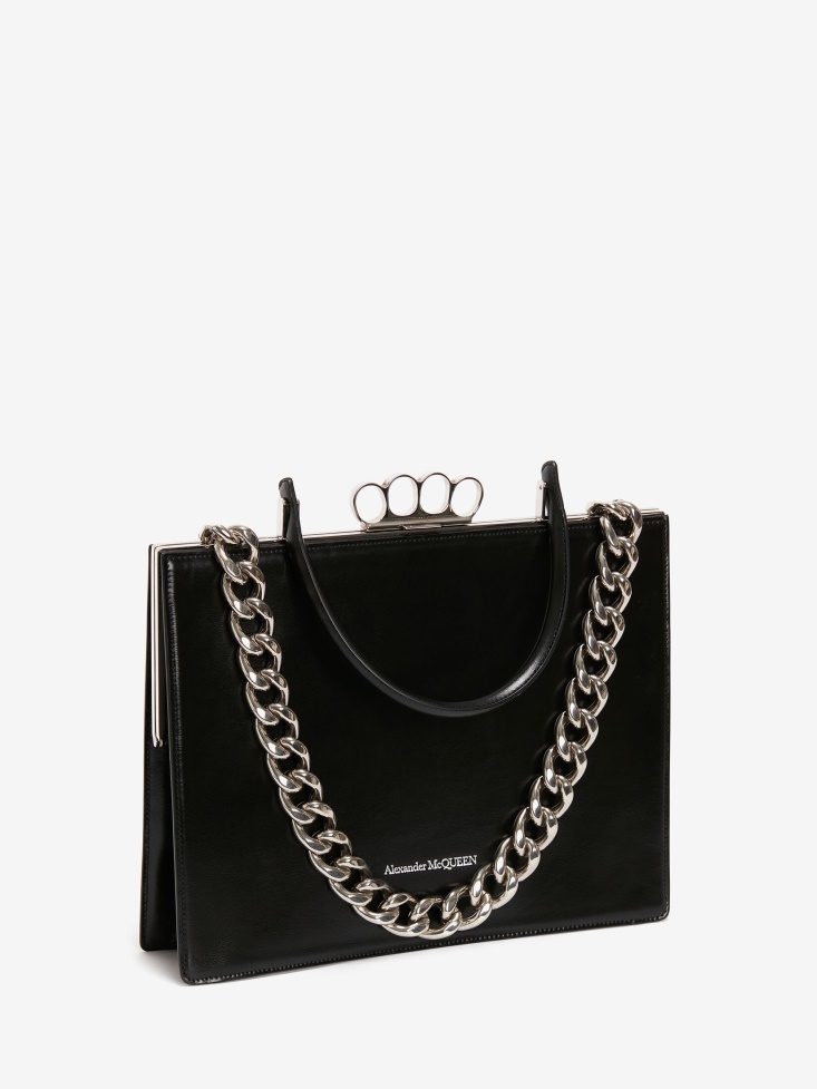 Black Fashion Alexander McQueen Women's The Four Ring Frame