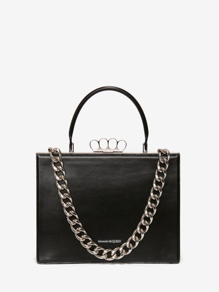Black Fashion Alexander McQueen Women's The Four Ring Frame