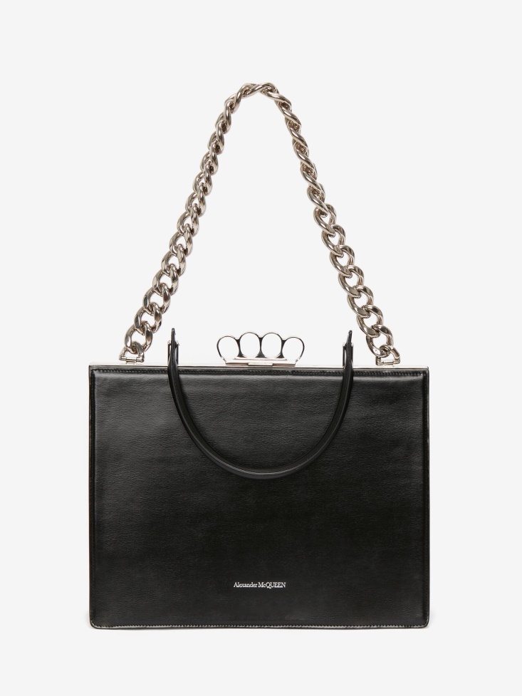 Black Fashion Alexander McQueen Women's The Four Ring Frame