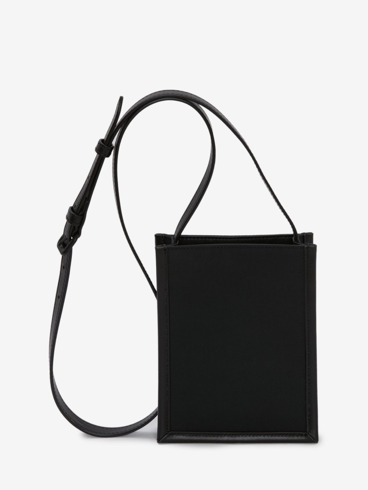 Men's in Graffiti Edge Mini Crossbody Bag Black/Off White Fashion Alexander McQueen