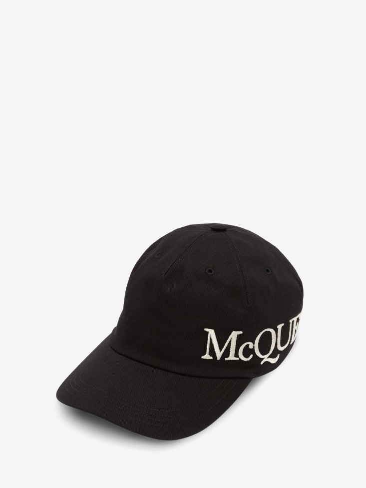Men's in Baseball Cap Black Fashion Alexander McQueen