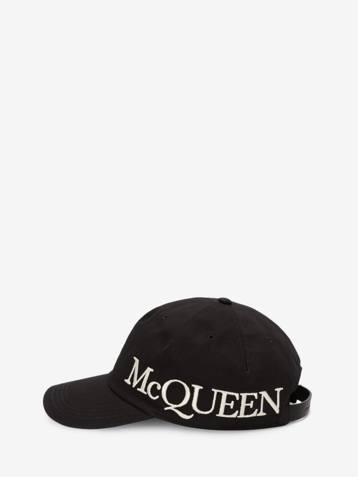 Men's in Baseball Cap Black Fashion Alexander McQueen