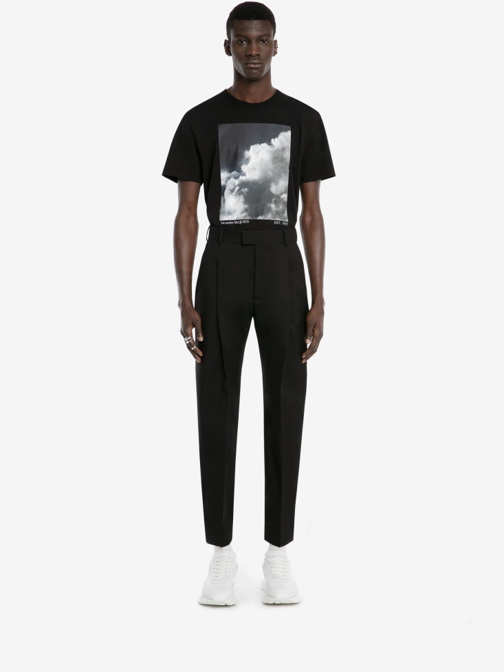 Men's Degrade Sky T-Shirt Fashion Alexander McQueen Black
