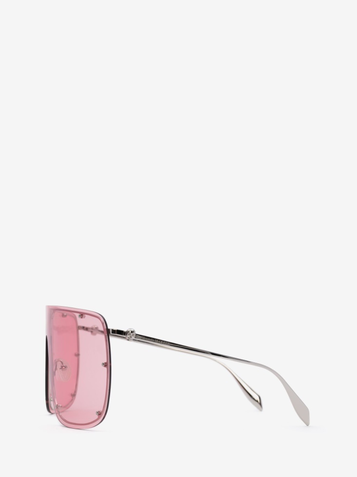 Silver Fashion Alexander McQueen Skull Mask Sunglasses