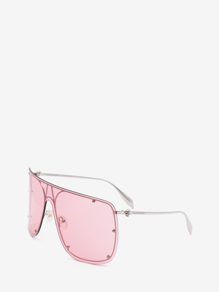 Silver Fashion Alexander McQueen Skull Mask Sunglasses