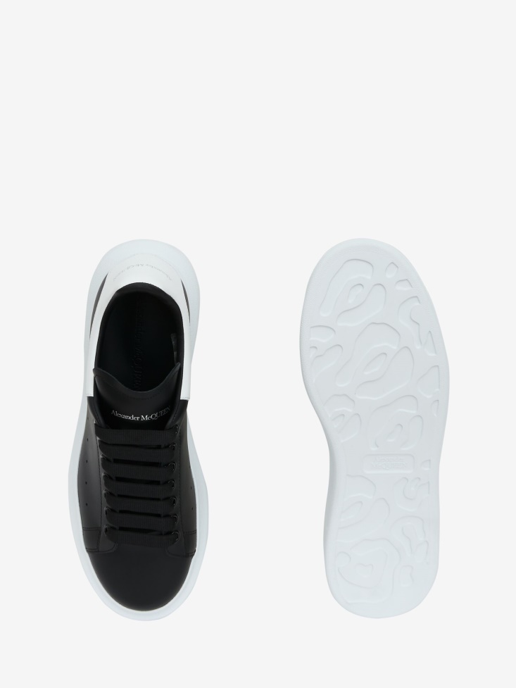 Men's Oversized Sneaker Black/White Fashion Alexander McQueen