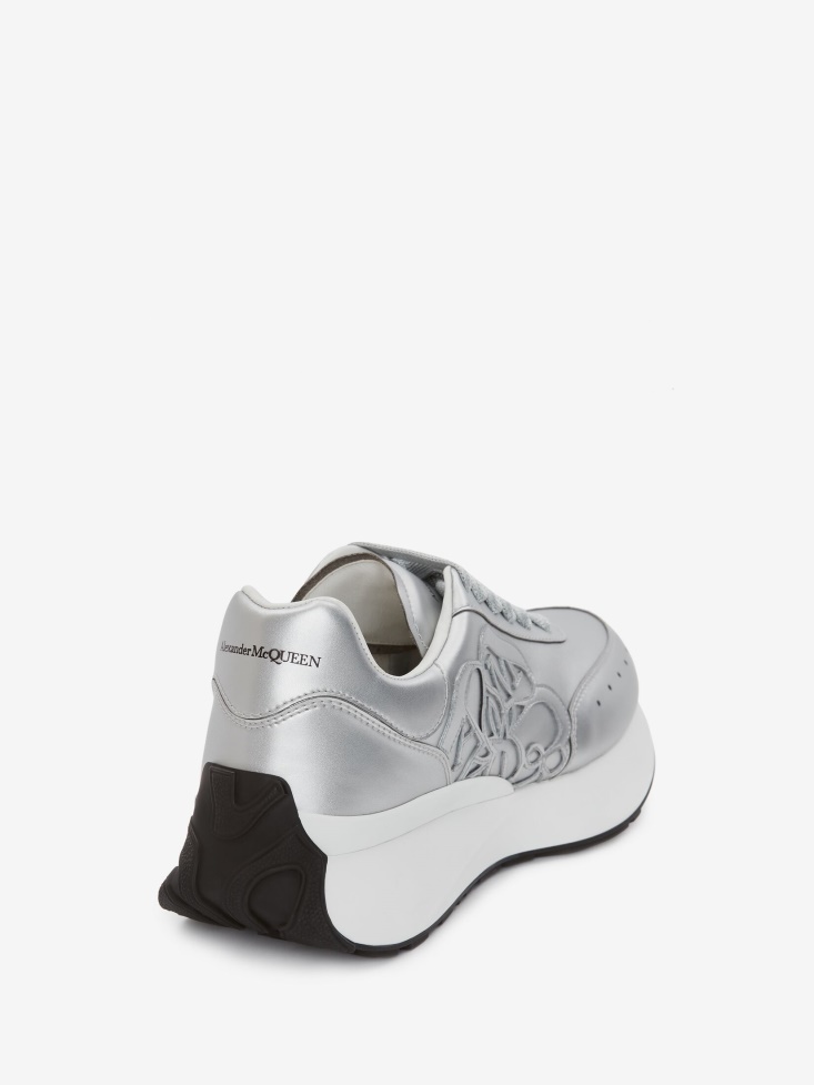 Fashion Alexander McQueen Women's Sprint Runner Silver