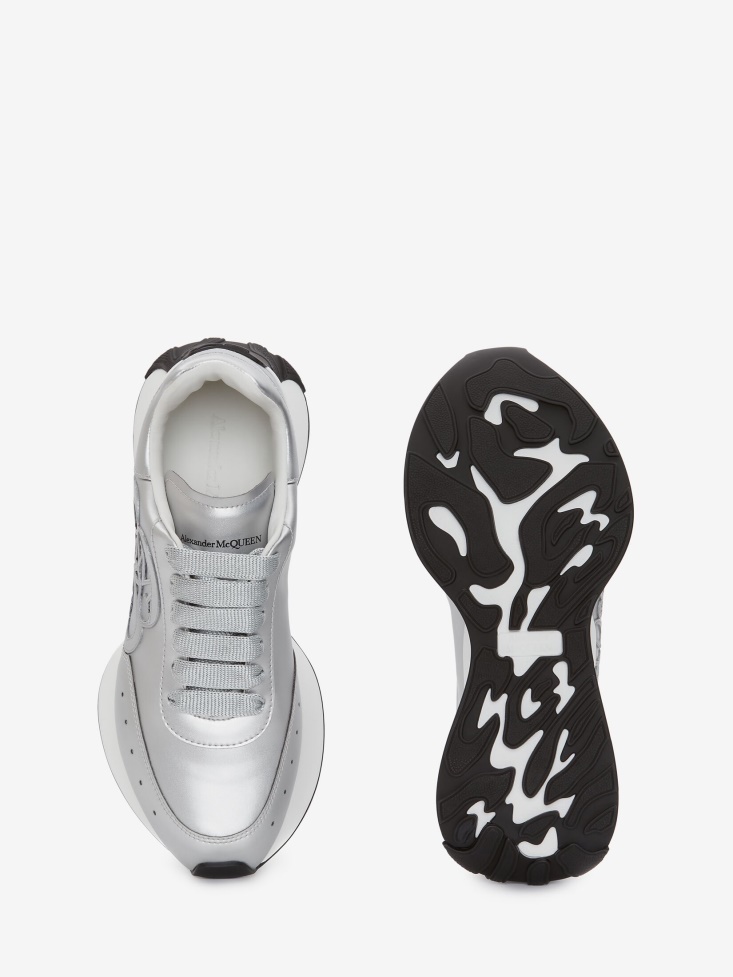 Fashion Alexander McQueen Women's Sprint Runner Silver