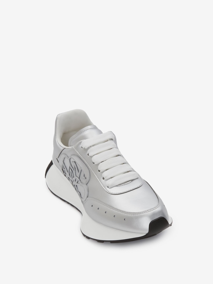 Fashion Alexander McQueen Women's Sprint Runner Silver