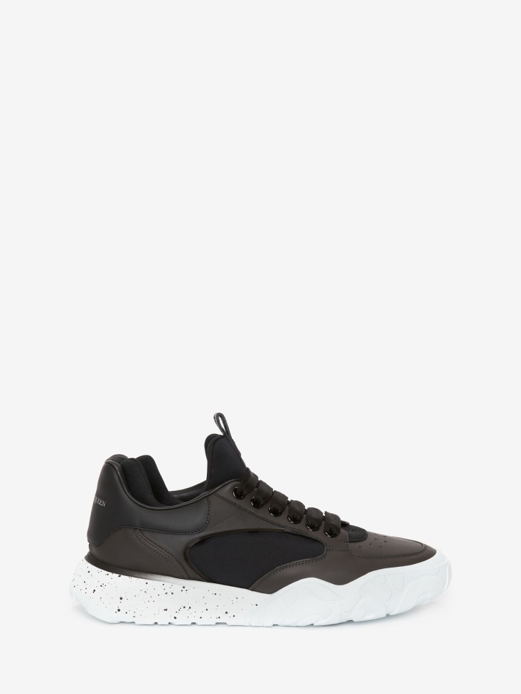 Fashion Alexander McQueen Black Men's Court Tech Trainer