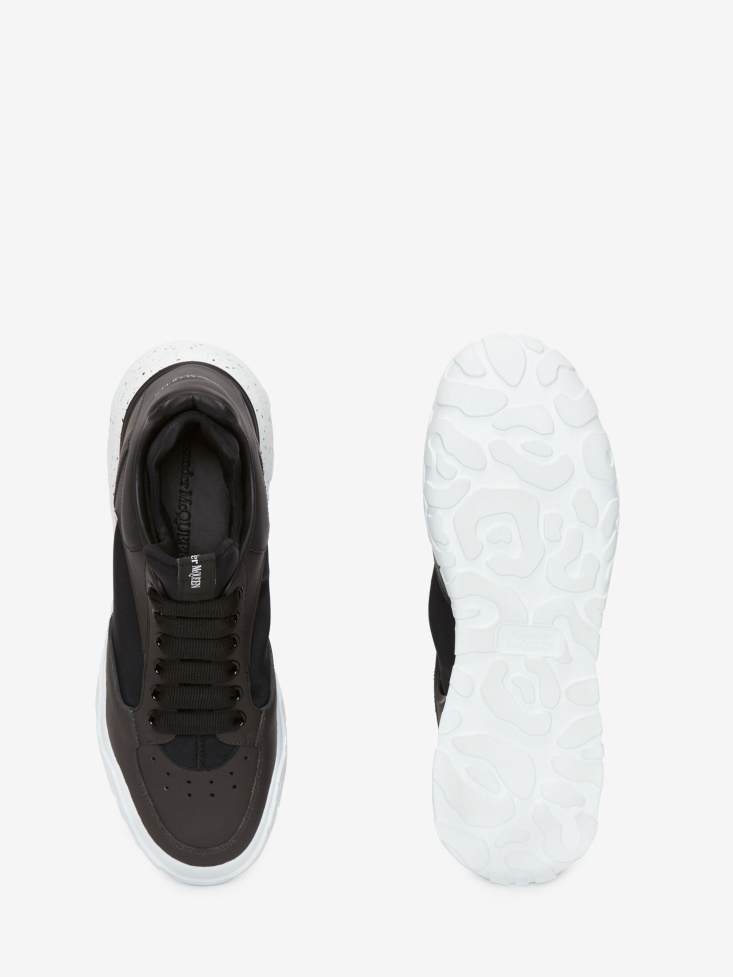 Fashion Alexander McQueen Black Men's Court Tech Trainer