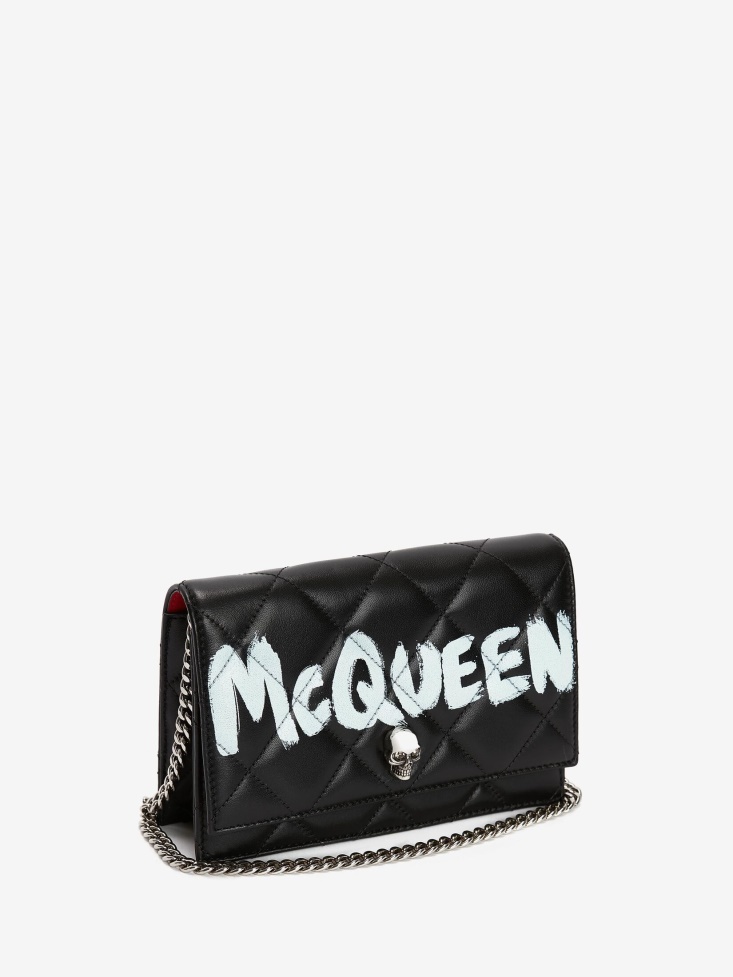 Black/Ivory Women's Small Skull Bag Fashion Alexander McQueen