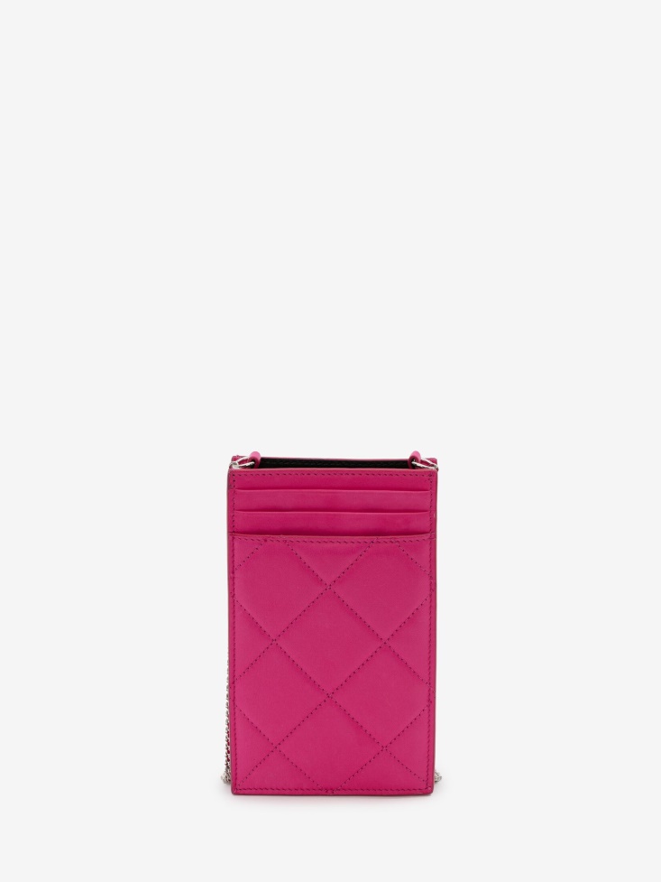 Fashion Alexander McQueen Bobby Pink Women's in Graffiti Phone Case With Chain
