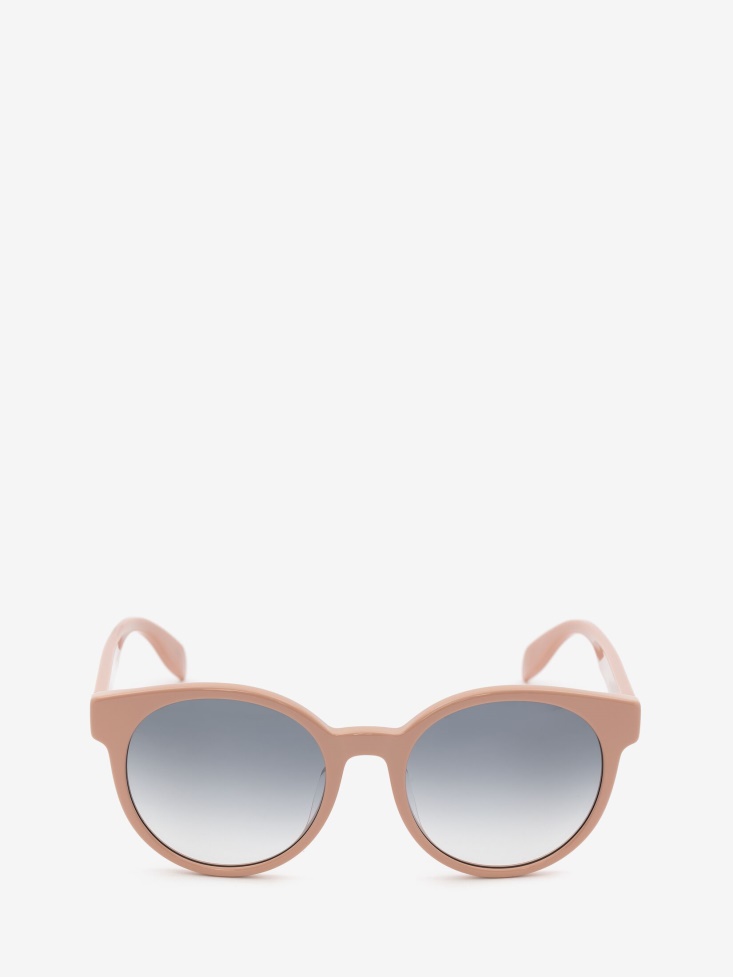 Pink Women's in Graffiti Round Sunglasses Fashion Alexander McQueen