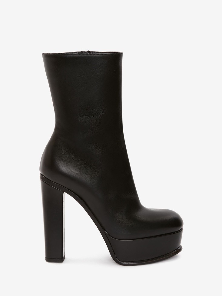 Fashion Alexander McQueen Black Women's Platform Boot