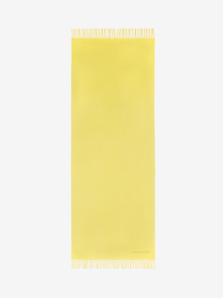 Fashion Alexander McQueen Women's Embroidered Stole Lemon