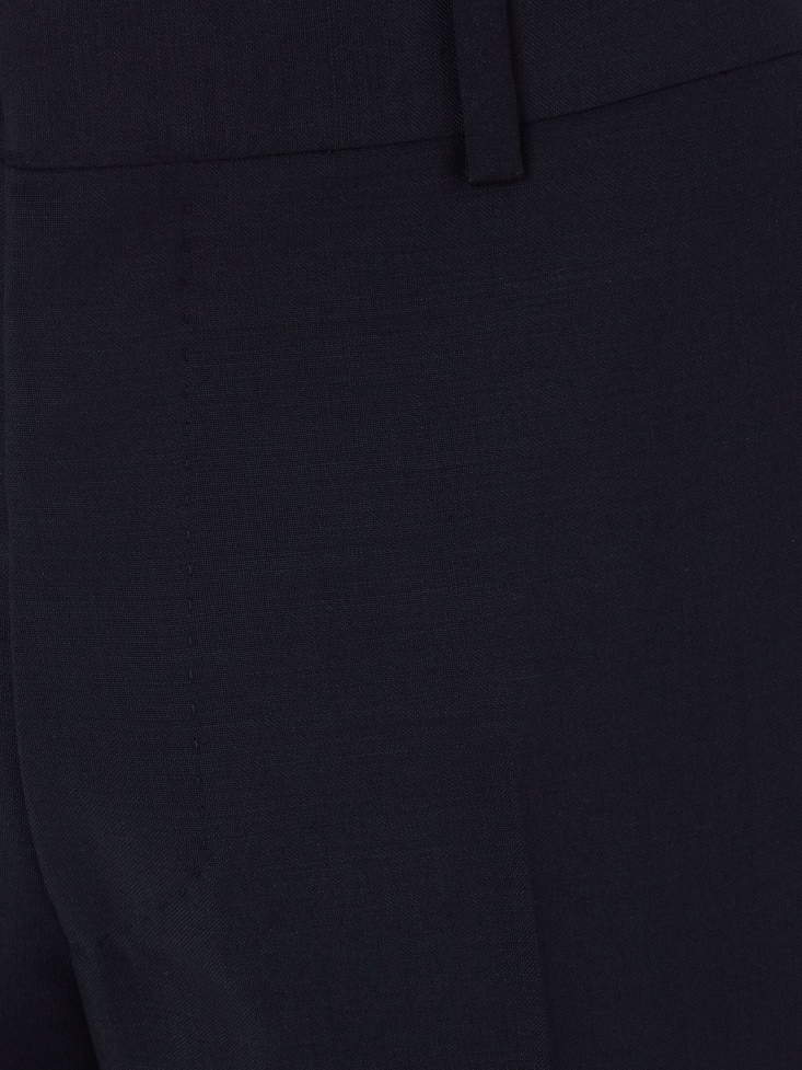 Men's Wool Mohair Trousers Navy Fashion Alexander McQueen