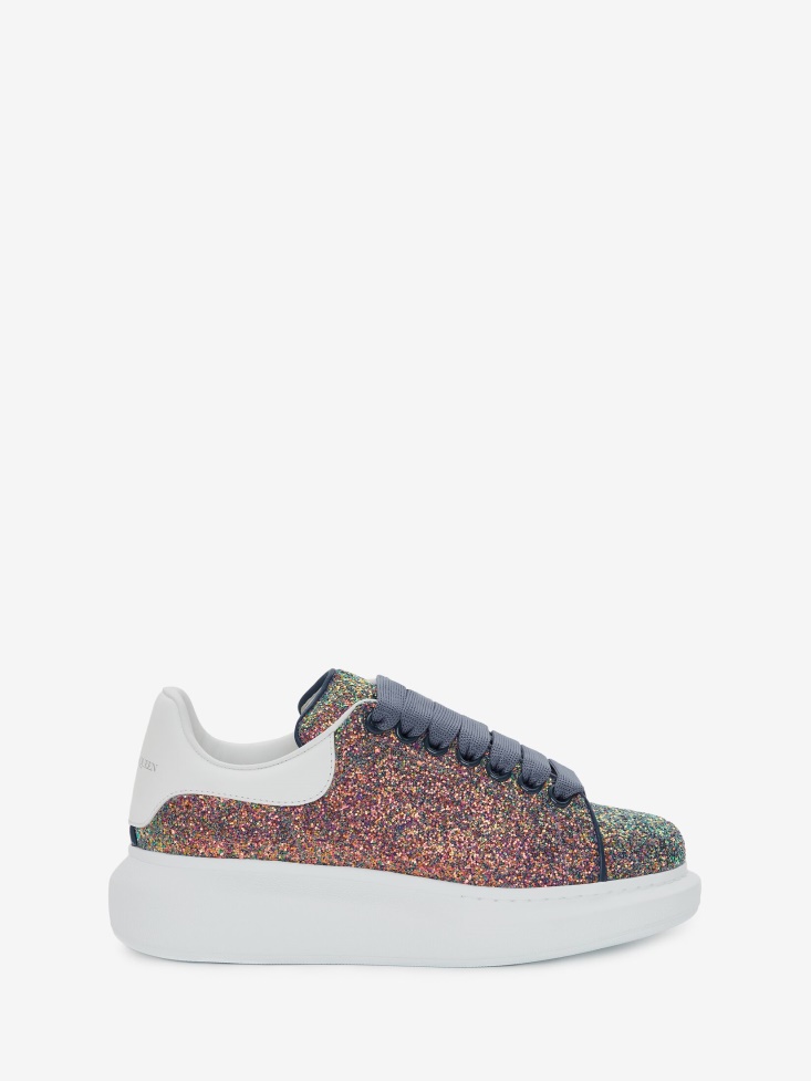 Fashion Alexander McQueen Women's Oversized Sneaker Petrol Blue