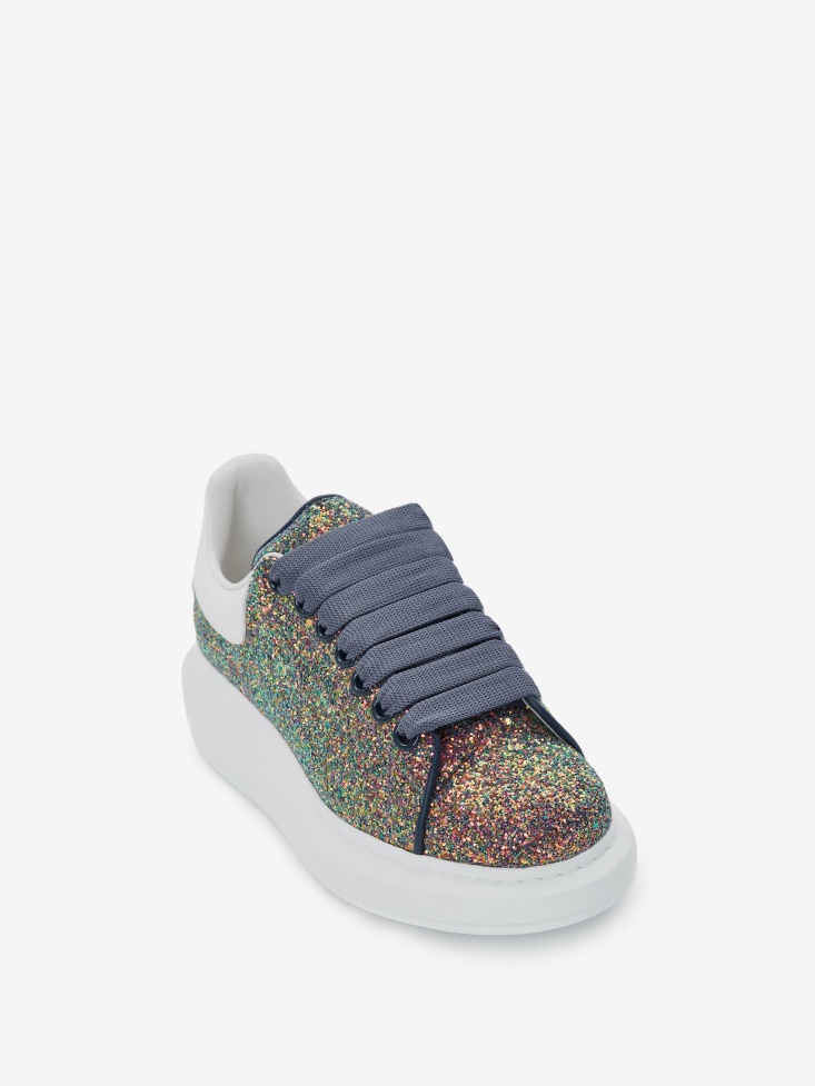 Fashion Alexander McQueen Women's Oversized Sneaker Petrol Blue