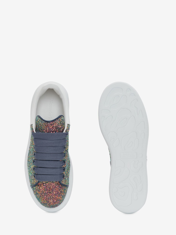 Fashion Alexander McQueen Women's Oversized Sneaker Petrol Blue