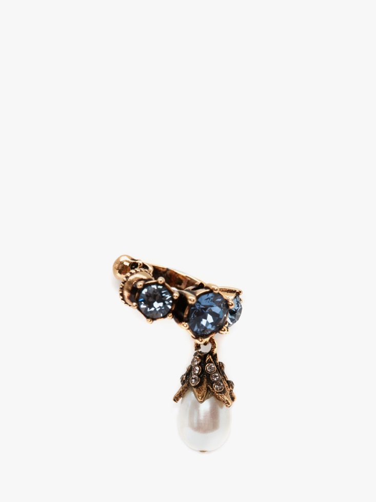 Blue Women's Jewelled Mini Ear Cuff Fashion Alexander McQueen