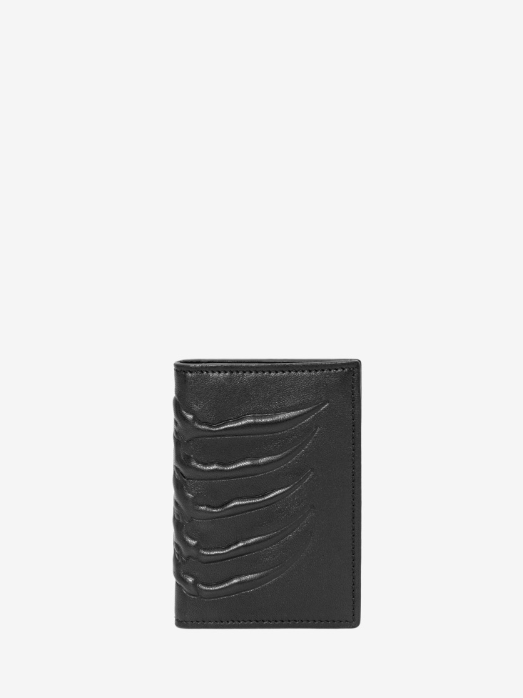 Fashion Alexander McQueen Men's Rib Cage Pocket Organiser Black