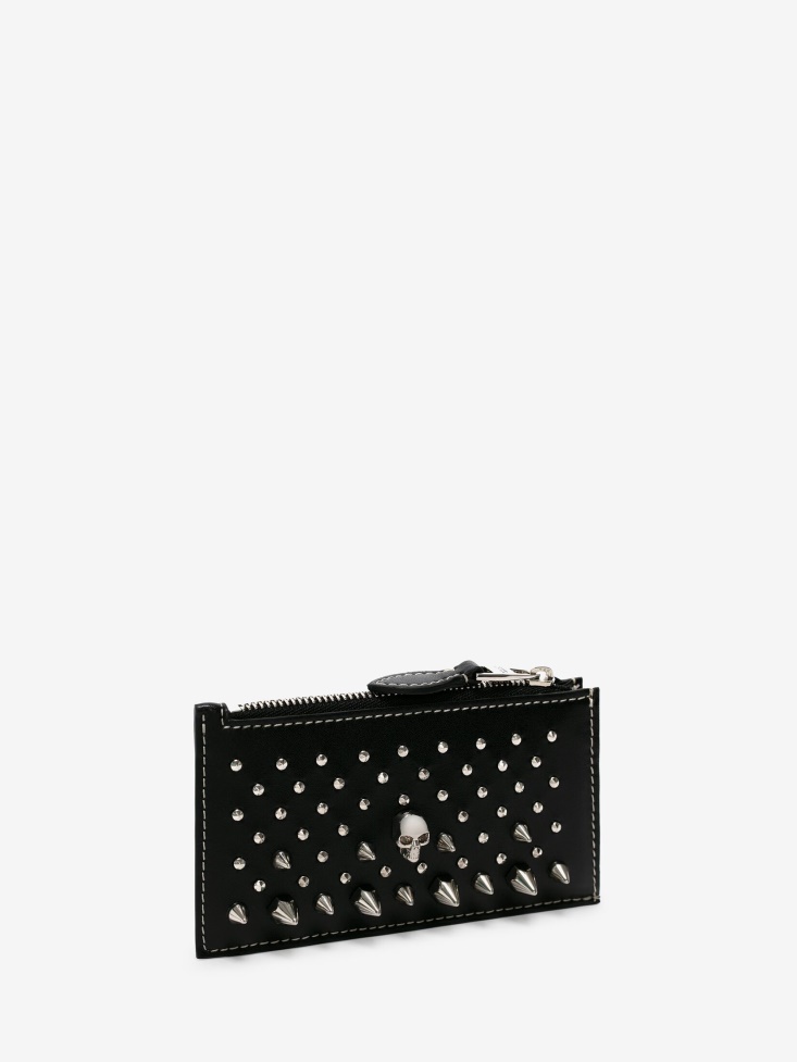 Black Fashion Alexander McQueen Women's Small Zip Pouch