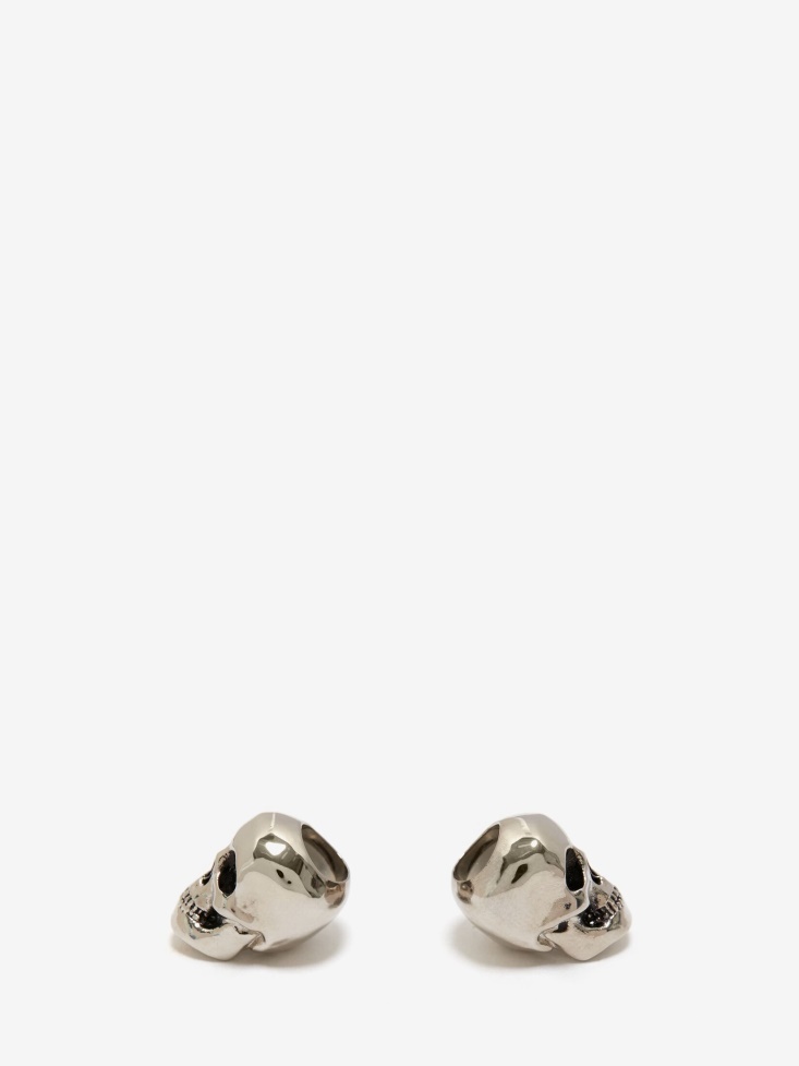 Antique Silver Men's Airpods Skull Fashion Alexander McQueen