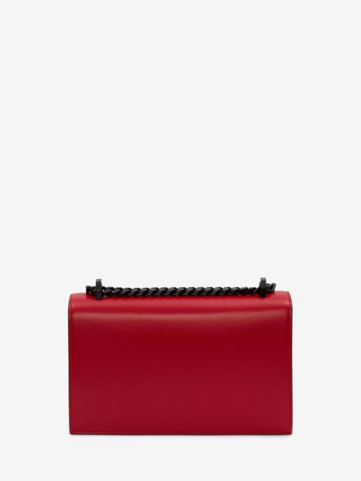 Women's Jewelled Satchel Red Fashion Alexander McQueen