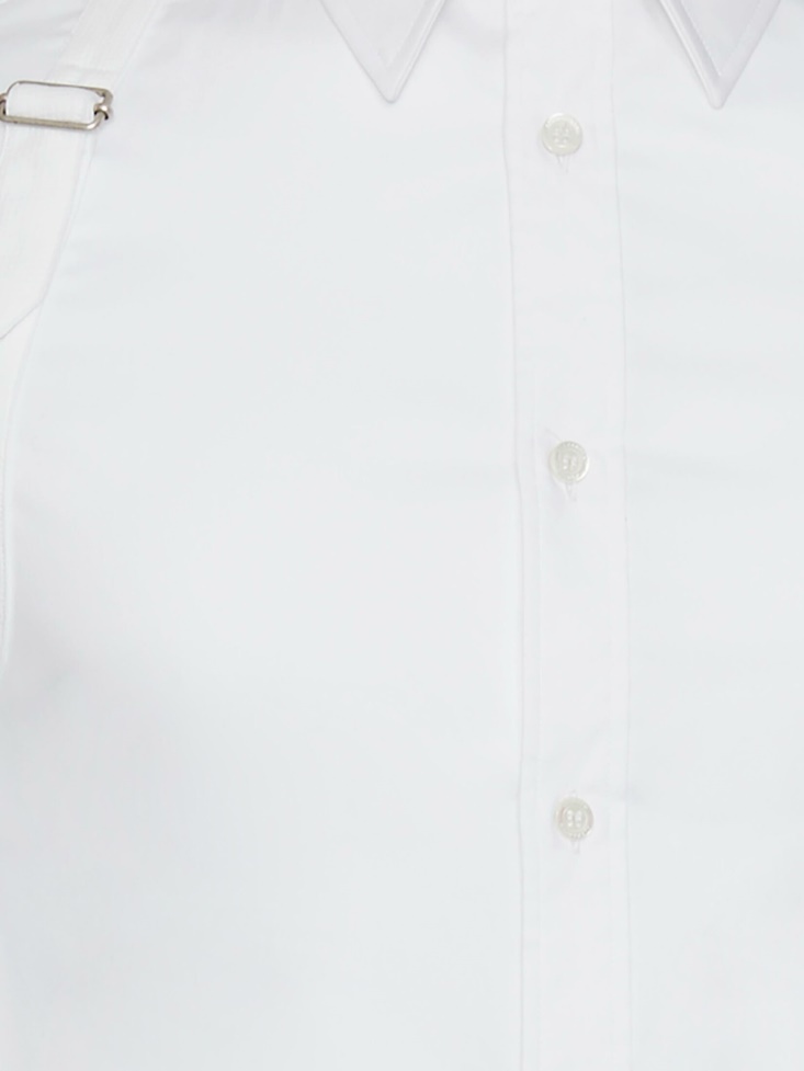 Men's Harness Shirt Fashion Alexander McQueen White