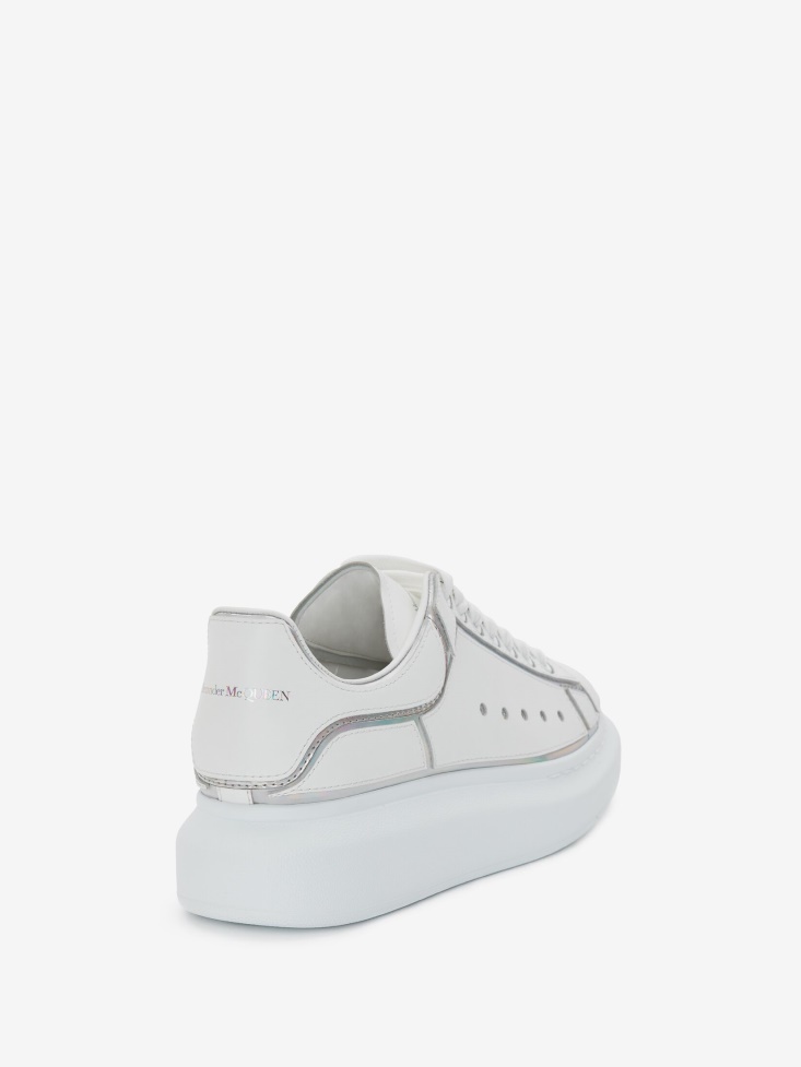 White/Silver Fashion Alexander McQueen Women's Oversized Sneaker