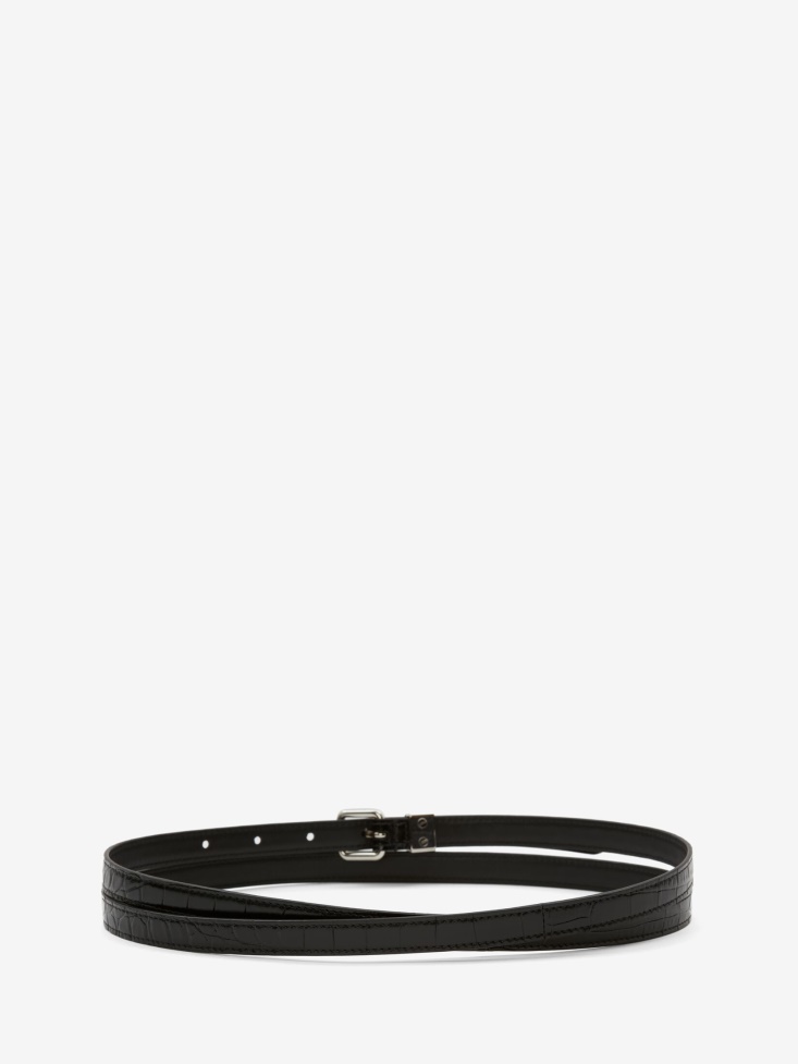 Women's Pave Skull Double Belt Fashion Alexander McQueen