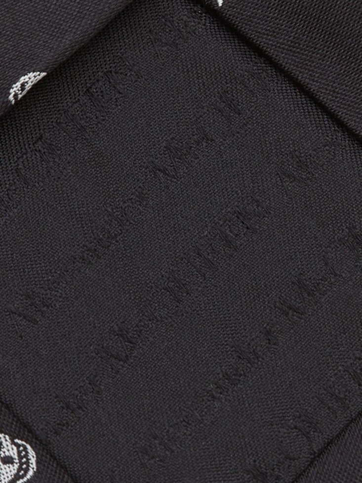 Men's Star And Skull Tie Black Fashion Alexander McQueen
