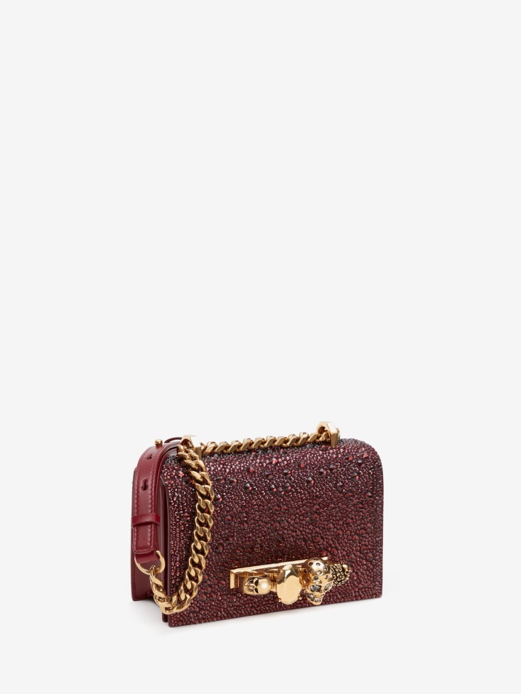 Fashion Alexander McQueen Women's Mini Jewelled Satchel Prune