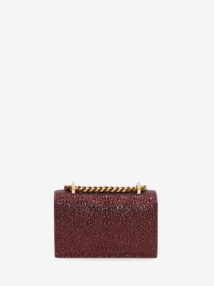 Fashion Alexander McQueen Women's Mini Jewelled Satchel Prune