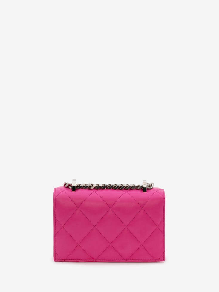 Bobby Pink Women's Mini Jewelled Satchel Fashion Alexander McQueen