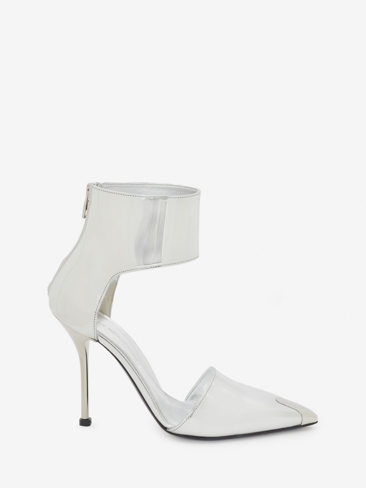 Women's Harness Punk Pump Fashion Alexander McQueen Silver