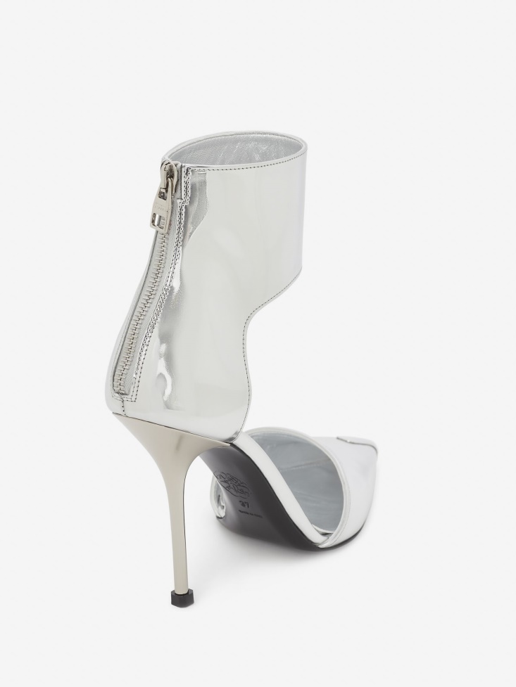 Women's Harness Punk Pump Fashion Alexander McQueen Silver