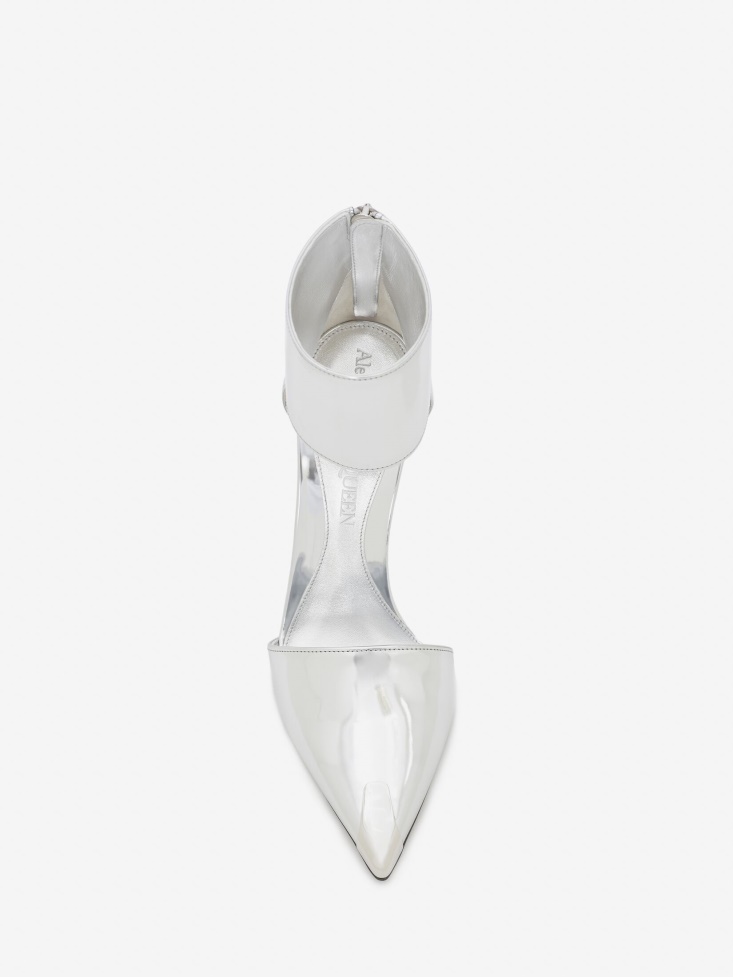 Women's Harness Punk Pump Fashion Alexander McQueen Silver