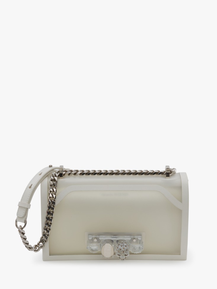 Transparent Women's Jewelled Satchel Fashion Alexander McQueen