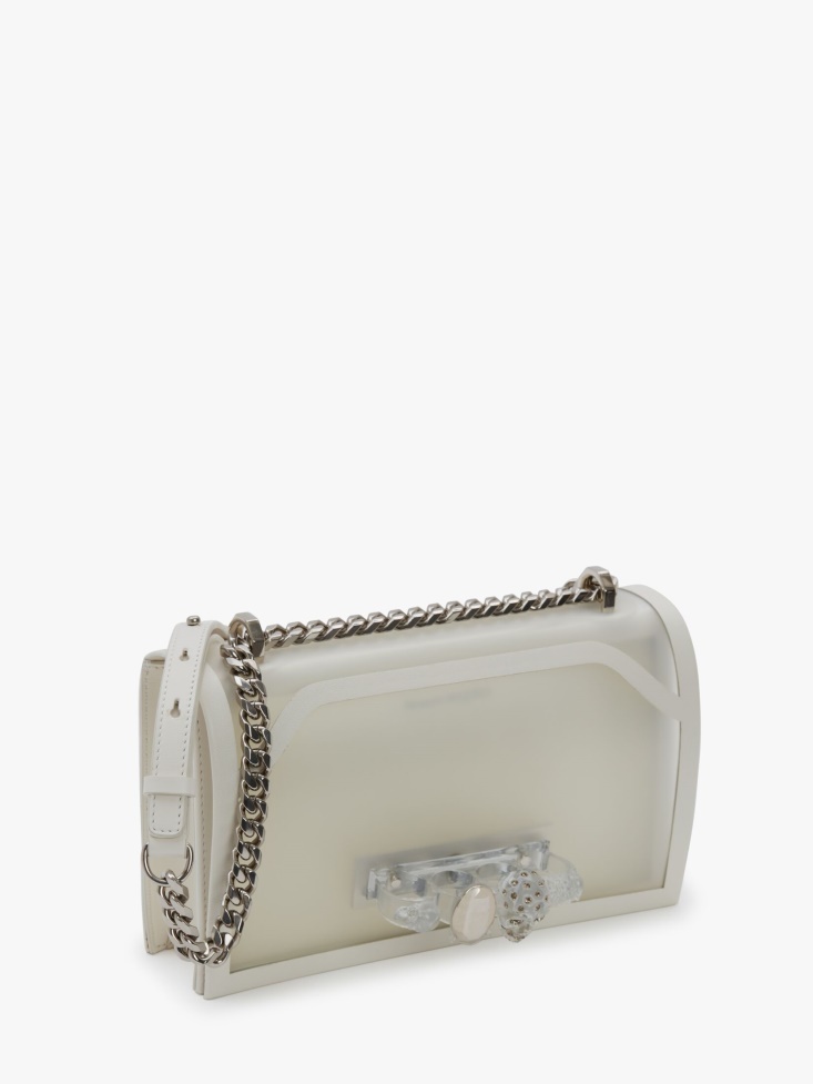 Transparent Women's Jewelled Satchel Fashion Alexander McQueen