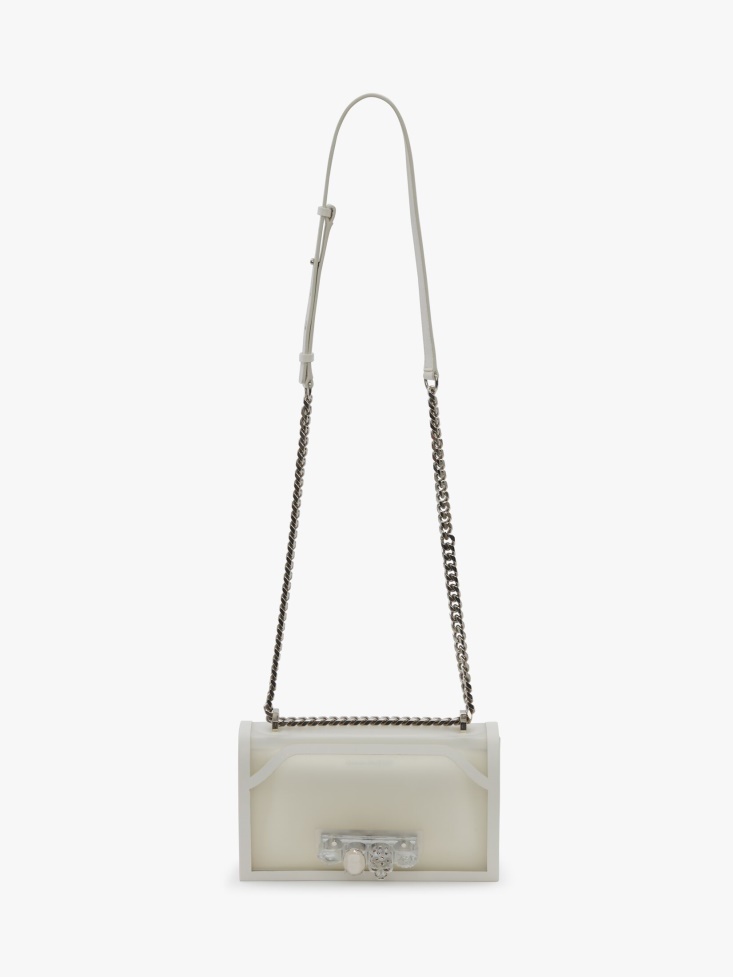 Transparent Women's Jewelled Satchel Fashion Alexander McQueen