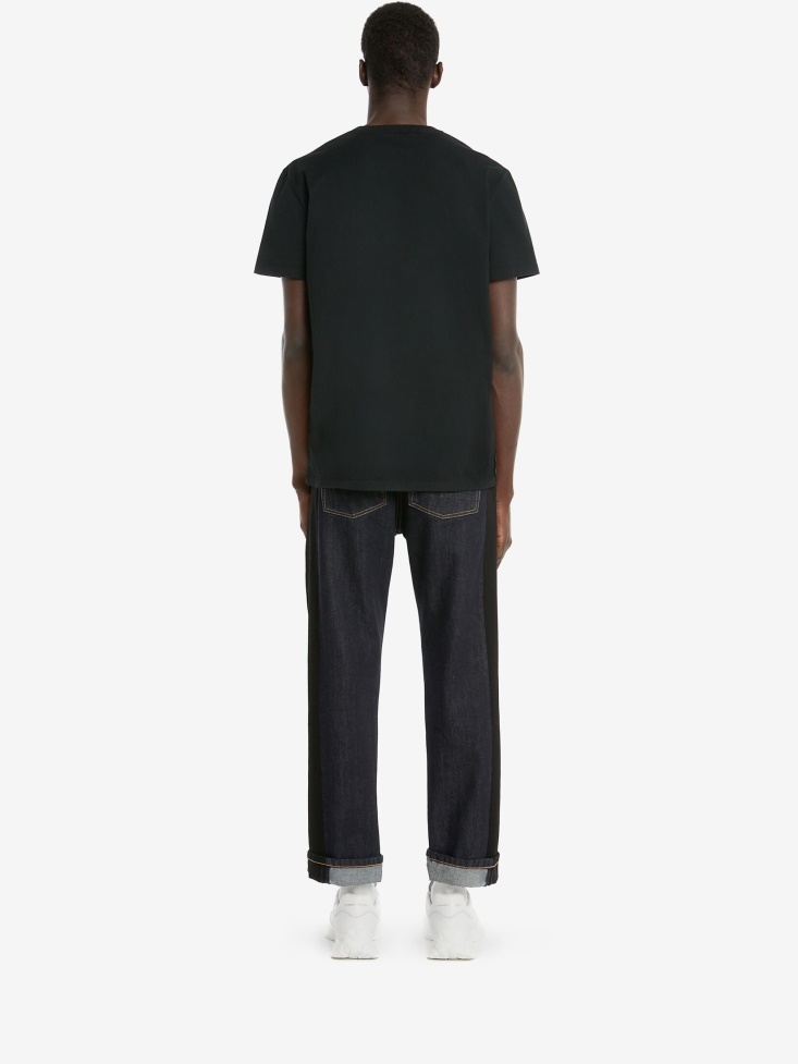 Men's Side Insert Jeans Indigo Fashion Alexander McQueen