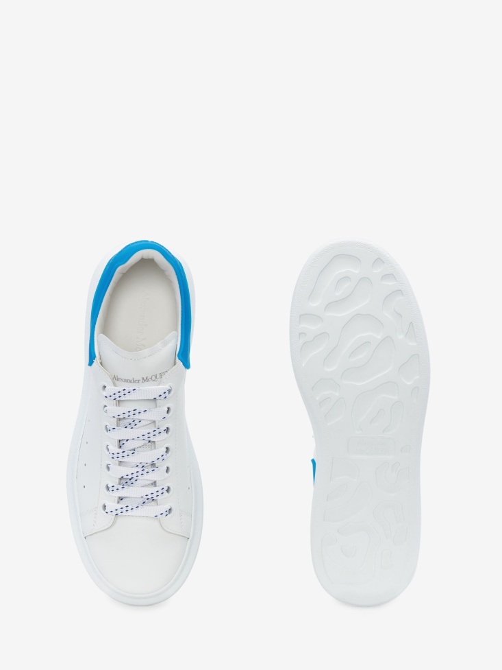 Men's Oversized Sneaker Fashion Alexander McQueen White/Electric Blue