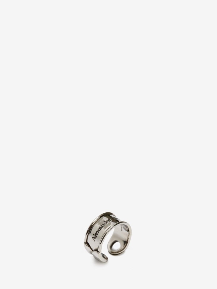 Fashion Alexander McQueen Men's Safety Pin Ring Multicolour