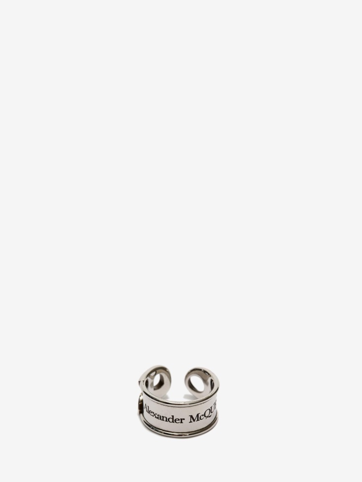 Fashion Alexander McQueen Men's Safety Pin Ring Multicolour