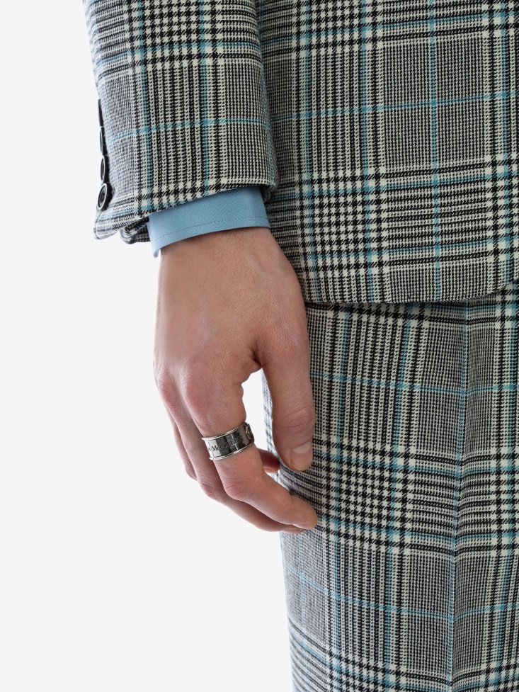 Fashion Alexander McQueen Men's Safety Pin Ring Multicolour